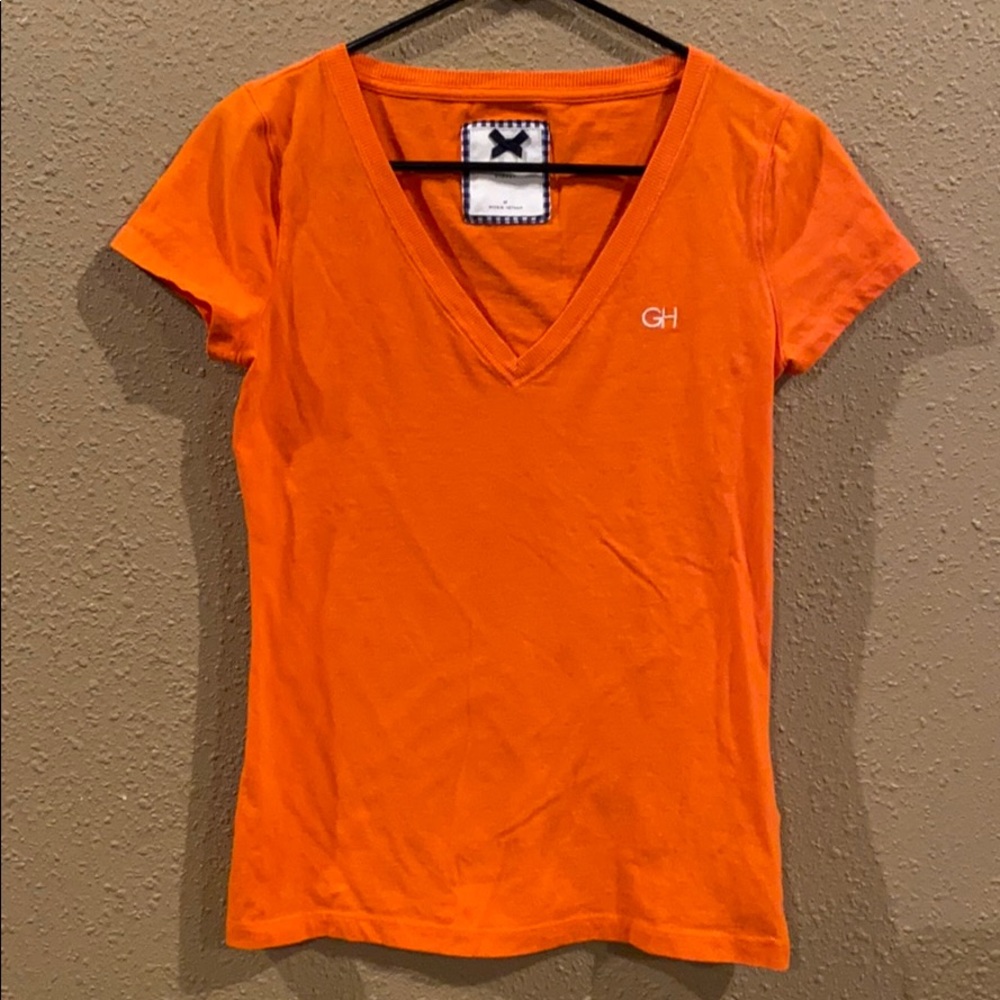 Gilly Hicks orange v-neck shirt